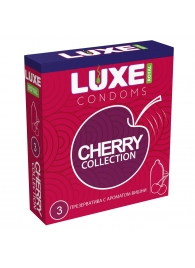 Презервативы с ароматом вишни LUXE Royal Cherry Collection - 3 шт. - Luxe - купить с доставкой в Сызрани