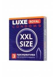 Презервативы увеличенного размера LUXE Royal XXL Size - 3 шт. - Luxe - купить с доставкой в Сызрани