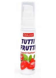 Гель-смазка Tutti-frutti со вкусом барбариса - 30 гр. - Биоритм - купить с доставкой в Сызрани
