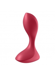 Красный вибромассажёр простаты Satisfyer Backdoor Lover - 14 см. - Satisfyer - в Сызрани купить с доставкой