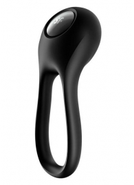 Черное эрекционное виброкольцо Majestic Duo - Satisfyer - в Сызрани купить с доставкой