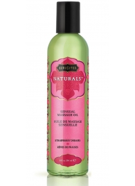Массажное масло Naturals Strawberry Dreams с ароматом клубники - 236 мл. - Kama Sutra - купить с доставкой в Сызрани