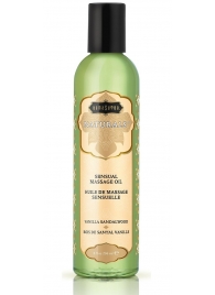 Массажное масло Naturals Vanilla Sandalwood с ароматом ванили и сандала - 236 мл. - Kama Sutra - купить с доставкой в Сызрани