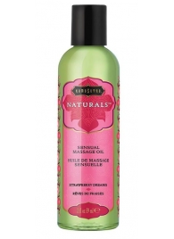 Массажное масло Naturals Strawberry Dreams с ароматом клубники - 59 мл. - Kama Sutra - купить с доставкой в Сызрани