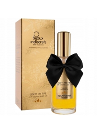 Массажное масло Light My Fire с ароматом карамели - 100 мл. - Bijoux Indiscrets - купить с доставкой в Сызрани