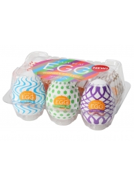 Набор из 6 мастурбаторов Tenga EGG IV с различным рельефом - Tenga - в Сызрани купить с доставкой