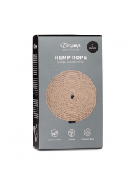 Пеньковая веревка для связывания Hemp Rope - 5 м. - Easy toys - купить с доставкой в Сызрани