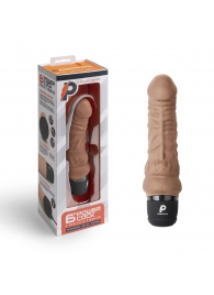 Кофейный вибратор-реалистик 6  Realistic Vibrator - 17 см. - PowerCocks