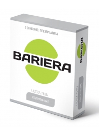 Ультратонкие презервативы Bariera Ultra Thin - 3 шт. - Bariera - купить с доставкой в Сызрани