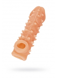 Телесная закрытая насадка с пупырышками Cock Sleeve Size S - 13,8 см. - KOKOS - в Сызрани купить с доставкой