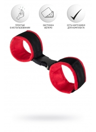 Красно-черные велюровые оковы Anonymo - ToyFa - купить с доставкой в Сызрани