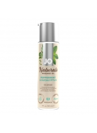 Массажное масло с ароматом перечной мяты и эвкалипта JO Naturals Peppermint   Eucalyptus - 120 мл. - System JO - купить с доставкой в Сызрани