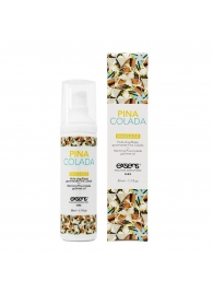Разогревающее массажное масло с ароматом пина колада Gourmet Pina Colada - 50 мл. - Exsens - купить с доставкой в Сызрани