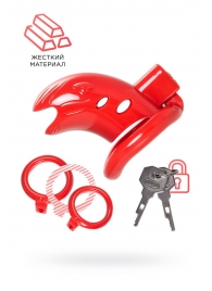 Красный мужской пояс верности из пластика - ToyFa - купить с доставкой в Сызрани