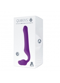 Лиловый безремневой страпон Queens M - Adrien Lastic - купить с доставкой в Сызрани