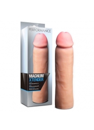 Телесная фаллическая насадка на пенис Magnum Xtender - 23 см. - Blush Novelties - в Сызрани купить с доставкой