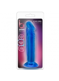 Синий анальный фаллоимитатор Sweet N Small 6 Inch Dildo With Suction Cup - 16,5 см. - Blush Novelties