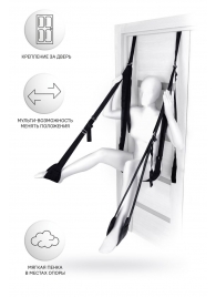 Черные секс-качели на дверь Anonymo №0505 - ToyFa - купить с доставкой в Сызрани