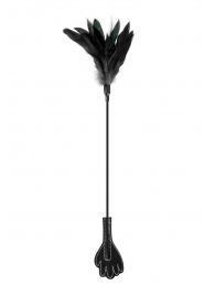 Двусторонний стек-щекоталка Sweet Caress Feather Whip - 58 см. - Sweet Caress - купить с доставкой в Сызрани