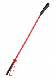 Красно-черный гладкий стек - 71 см. - Fetish Tentation - купить с доставкой в Сызрани