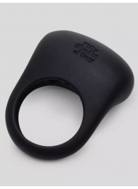 Черное эрекционное виброкольцо Sensation Rechargeable Vibrating Love Ring - Fifty Shades of Grey - в Сызрани купить с доставкой