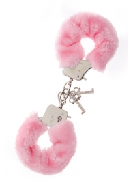 Металлические наручники с розовой меховой опушкой METAL HANDCUFF WITH PLUSH PINK - Dream Toys - купить с доставкой в Сызрани