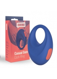 Синее эрекционное кольцо RRRING Casual Date Cock Ring - FeelzToys - в Сызрани купить с доставкой