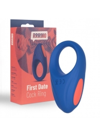 Синее эрекционное кольцо RRRING First Date Cock Ring - FeelzToys - в Сызрани купить с доставкой