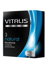 Классические презервативы VITALIS PREMIUM natural - 3 шт. - Vitalis - купить с доставкой в Сызрани