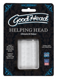 Прозрачный мастурбатор HELPING HEAD - Doc Johnson - в Сызрани купить с доставкой