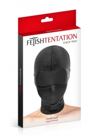 Сплошная маска-шлем с имитацией повязки для глаз - Fetish Tentation - купить с доставкой в Сызрани