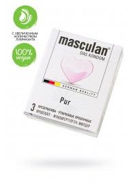 Супертонкие презервативы Masculan Pur - 3 шт. - Masculan - купить с доставкой в Сызрани