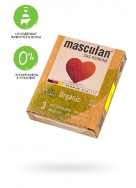 Экологически чистые презервативы Masculan Organic - 3 шт. - Masculan - купить с доставкой в Сызрани