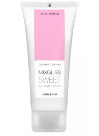 Смазка на водной основе Mixgliss Sweet с ароматом бабл-гам - 70 мл. - Mixgliss - купить с доставкой в Сызрани