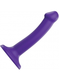 Фиолетовый фаллоимитатор-насадка Strap-On-Me Dildo Dual Density size S - 17 см. - Strap-on-me - купить с доставкой в Сызрани