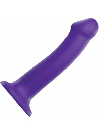 Фиолетовый фаллоимитатор-насадка Strap-On-Me Dildo Dual Density size L - 19 см. - Strap-on-me - купить с доставкой в Сызрани