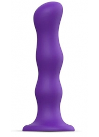 Фиолетовая насадка Strap-On-Me Dildo Geisha Balls size M - Strap-on-me - купить с доставкой в Сызрани