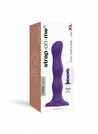 Фиолетовая насадка Strap-On-Me Dildo Geisha Balls size XL - Strap-on-me - купить с доставкой в Сызрани