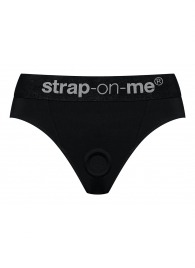 Черные трусики для насадок Heroine Lingerie Harness - size M - Strap-on-me - купить с доставкой в Сызрани