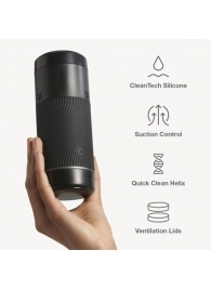 Черный мастурбатор с контролем всасывания Arcwave Pow Stroker - Arcwave - в Сызрани купить с доставкой