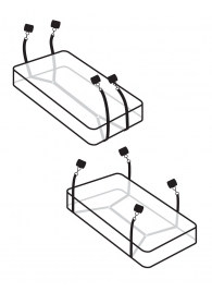 Фиксаторы для кровати WRAPAROUND MATTRESS RESTRAIN - Pipedream - купить с доставкой в Сызрани