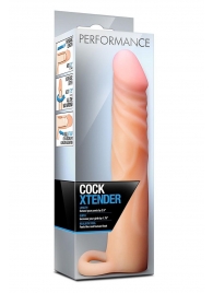 Телесная насадка на пенис Cock Xtender - 17,7 см. - Blush Novelties - в Сызрани купить с доставкой
