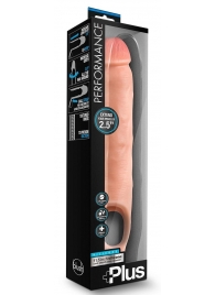 Телесная насадка-удлинитель 11.5 Inch Silicone Cock Sheath Penis Extender - 29,2 см. - Blush Novelties - в Сызрани купить с доставкой