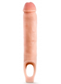 Телесная насадка-удлинитель 11.5 Inch Silicone Cock Sheath Penis Extender - 29,2 см. - Blush Novelties - в Сызрани купить с доставкой