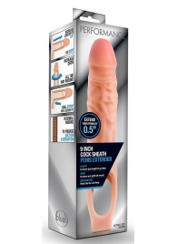 Телесная насадка на пенис 9 Inch Cock Sheath Extender - 22,2 см. - Blush Novelties - в Сызрани купить с доставкой