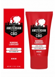 Пролонгирующий лубрикант Numbing CBD from Amsterdam - 50 мл. - Shots Media BV - купить с доставкой в Сызрани