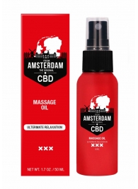 Стимулирующее массажное масло CBD from Amsterdam Massage Oil - 50 мл. - Shots Media BV - купить с доставкой в Сызрани