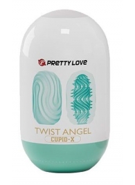Бирюзовый мастурбатор-яйцо Twist Angel - Baile - в Сызрани купить с доставкой