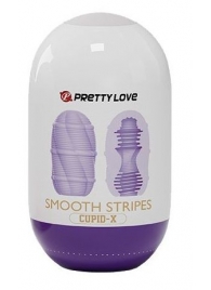 Сиреневый мастурбатор-яйцо Smooth Stripes - Baile - в Сызрани купить с доставкой