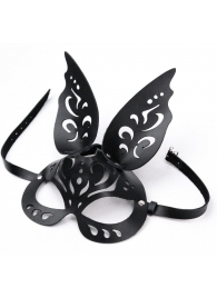 Черная ажурная маска  Зайка  с ушками - Crazy Handmade - купить с доставкой в Сызрани